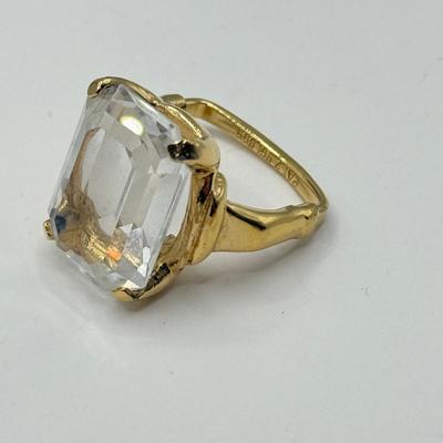 LOT 135J: Monet Clip Earrings, Vendome Ring, Dragonfly Pin & More Jewelry