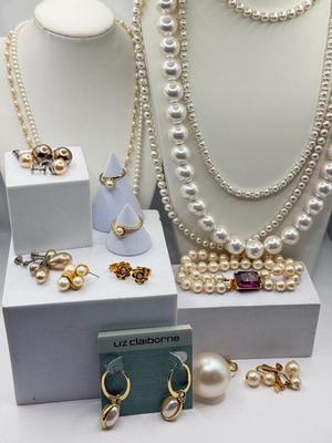 LOT 137J: "Pearl" Collection: Necklaces, Rings, Earrings & Bracelet