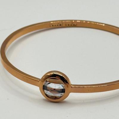 LOT 138J: Rose Gold Jewelry Collection: Apple Watch Band, Henri Bendel Bangles, Studio Time Quartz Cuff Watch, Geneva Watch & More