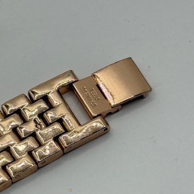 LOT 138J: Rose Gold Jewelry Collection: Apple Watch Band, Henri Bendel Bangles, Studio Time Quartz Cuff Watch, Geneva Watch & More