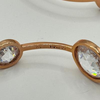 LOT 138J: Rose Gold Jewelry Collection: Apple Watch Band, Henri Bendel Bangles, Studio Time Quartz Cuff Watch, Geneva Watch & More