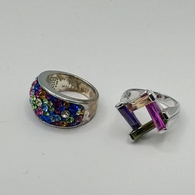 LOT 139J: Colorful Stone Bead Necklaces, Croft & Barrow Drop Earrings, Flower Stretch Bracelet, Watermelon Crystal Bracelet, Colorful...