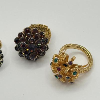 LOT 139J: Colorful Stone Bead Necklaces, Croft & Barrow Drop Earrings, Flower Stretch Bracelet, Watermelon Crystal Bracelet, Colorful...