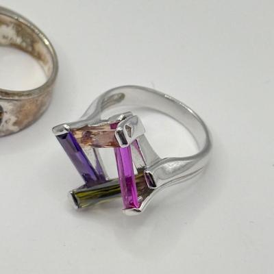 LOT 139J: Colorful Stone Bead Necklaces, Croft & Barrow Drop Earrings, Flower Stretch Bracelet, Watermelon Crystal Bracelet, Colorful...