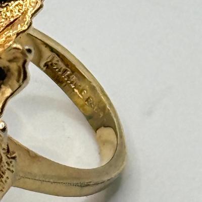 LOT 140J: 18kt HGE / HSE Gold Plated Rings