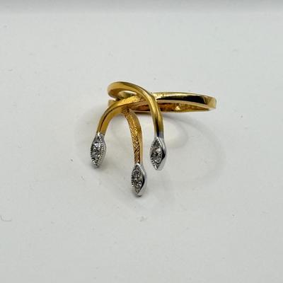 LOT 140J: 18kt HGE / HSE Gold Plated Rings