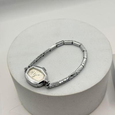 LOT 142: Vintage Stick Pins incl. Gold Fill, Vintage Eldorado 17 Jewels Ladies' Watch & Vintage Bulova 10k Gold Filled Watch Face