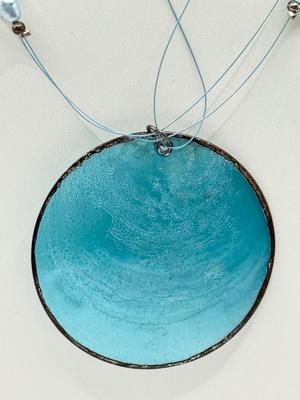 LOT 146: Teal & Turquoise Jewelry: Pendant Necklaces, Pierced Earrings & Rings incl Sara Coventry