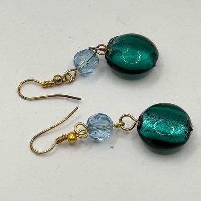 LOT 146: Teal & Turquoise Jewelry: Pendant Necklaces, Pierced Earrings & Rings incl Sara Coventry