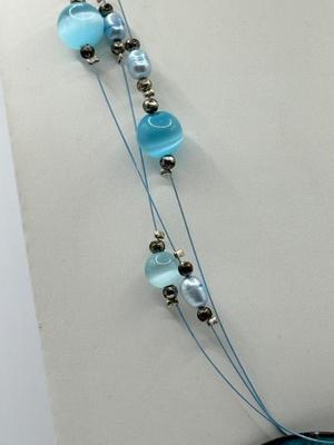 LOT 146: Teal & Turquoise Jewelry: Pendant Necklaces, Pierced Earrings & Rings incl Sara Coventry