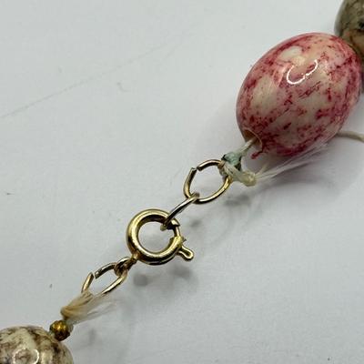 LOT 147J: Earth Tone Jewelry: Statement Necklaces, Earrings & Crystal Bracelet