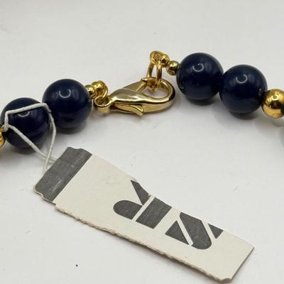 LOT 149J: Beaded Necklaces, Enamel Hinge Bangle Bracelet, Ring, Earrings