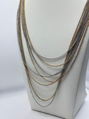 LOT 151J: Six Goldtone Necklaces: Chico’s, Macy’s & More