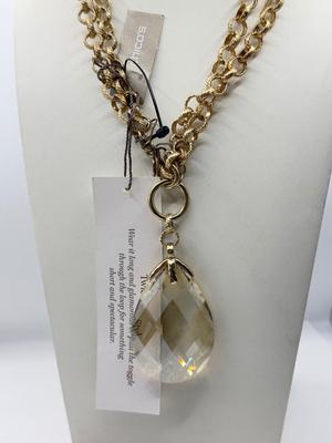 LOT 152J: Collection of Goldtone Fashion Necklaces: NY, Chico’s & More