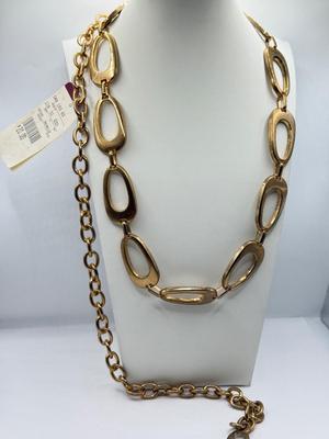 LOT 152J: Collection of Goldtone Fashion Necklaces: NY, Chico’s & More