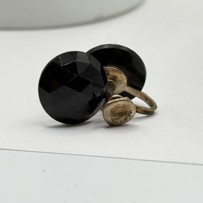 LOT 153J: Jewelry Collection: Sterling Screwback Earrings, Sarah Coventry Ring & More