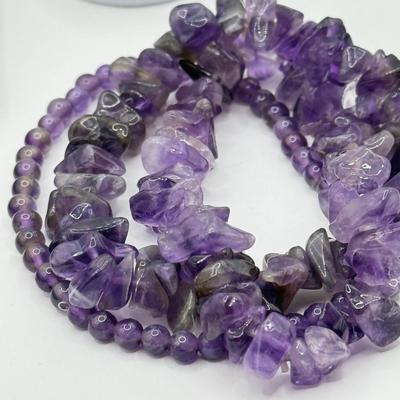 LOT 155J: Amethyst Bracelets, Swarovski Bracelet & More