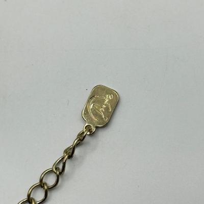 LOT 157J: Collection of Goldtone Necklaces: Aigner, Monet & More