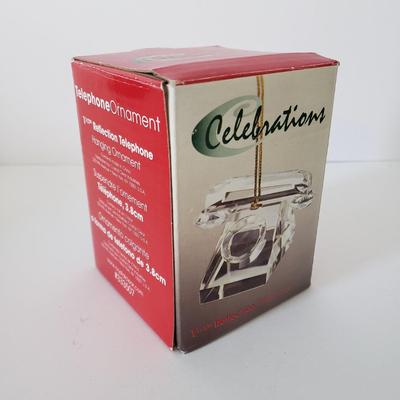 LOT 174Z: Pottery Barn Silver Plated Box, New in Box Christmas Ornaments & Novelty Christmas Light Necklace