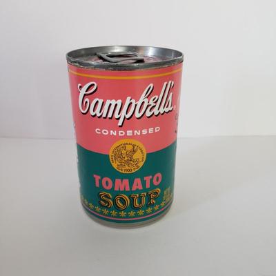 LOT 178Z: Campbell's Soup Collection with Souper Stars on Ice Mug, Andy Warhol Can. Coin Bank & More