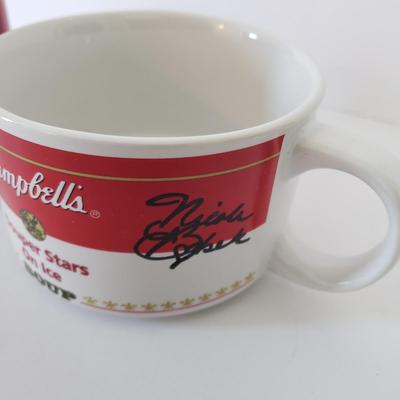 LOT 178Z: Campbell's Soup Collection with Souper Stars on Ice Mug, Andy Warhol Can. Coin Bank & More
