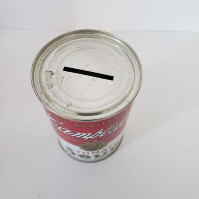 LOT 178Z: Campbell's Soup Collection with Souper Stars on Ice Mug, Andy Warhol Can. Coin Bank & More