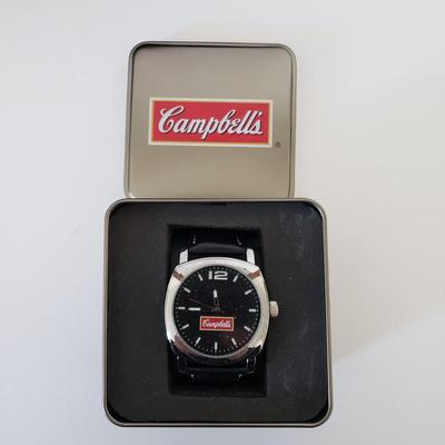 LOT 179Z: Campbell's Soup Watch, Service Pins & Bag
