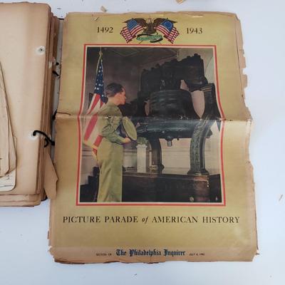 LOT 180Z: Vintage Stamp Album, Slovensky Typograf Art Book & Airplane Scrap Book