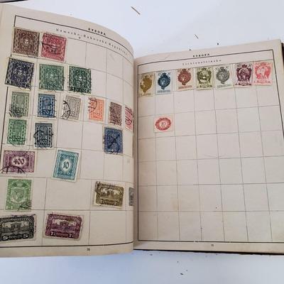 LOT 180Z: Vintage Stamp Album, Slovensky Typograf Art Book & Airplane Scrap Book