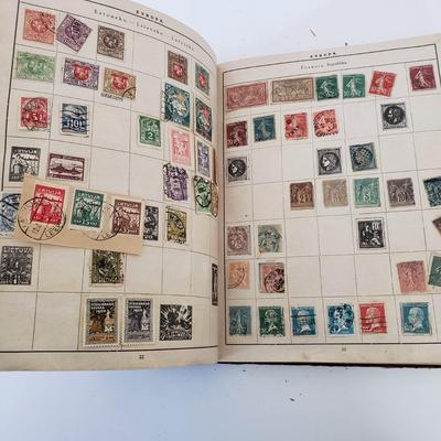 LOT 180Z: Vintage Stamp Album, Slovensky Typograf Art Book & Airplane Scrap Book