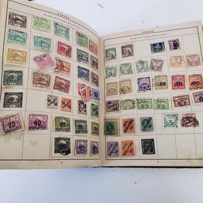 LOT 180Z: Vintage Stamp Album, Slovensky Typograf Art Book & Airplane Scrap Book