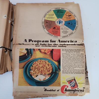 LOT 180Z: Vintage Stamp Album, Slovensky Typograf Art Book & Airplane Scrap Book