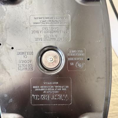 LOT 181L: Vintage West Bend Cream Brown Slow Cooker, Painted "Breakfast in Bed" Tray & Vintage Recipe Boxes