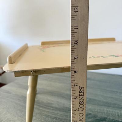 LOT 181L: Vintage West Bend Cream Brown Slow Cooker, Painted "Breakfast in Bed" Tray & Vintage Recipe Boxes