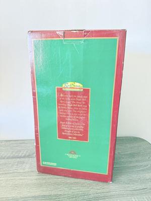 LOT 187L: Vintage Animated Christmas Decor w/ Boxes: Jingle Bell Rock Santa & Douglas Fir