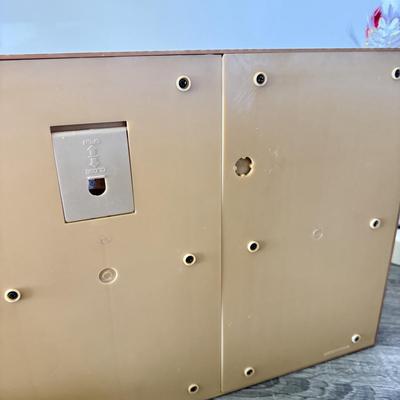 LOT 190L: North Pole Productions Animated Santa by His Radio w/ Box & Mrs. Claus Animated Figure