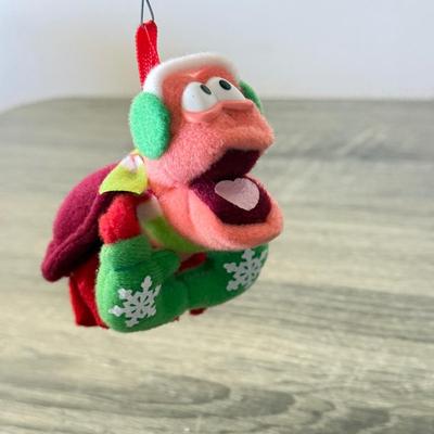 LOT 191L: Vintage Mini Ball Tree Ornaments, Disney & More: Glass Christmas Balls w/ Characters, Stretchy Santas, Sebastian Ornament...