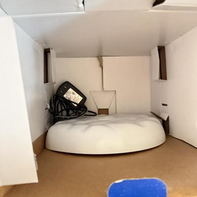 LOT 192L: Boxed Christmas Decor: Vintage Bubble Santa, Willie Winter & Glass Snowmen