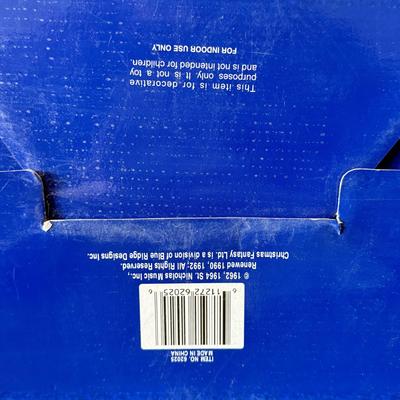 LOT 192L: Boxed Christmas Decor: Vintage Bubble Santa, Willie Winter & Glass Snowmen