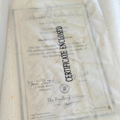 LOT 194L: Thomas Kinkade Collection: Christmas Ornaments, Snowman Light up Figure & Books