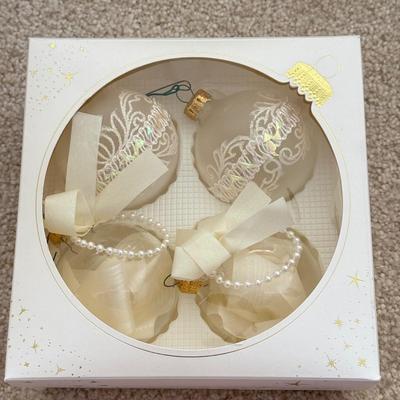 LOT 195L: Vintage & Modern Christmas Ornaments in Boxes