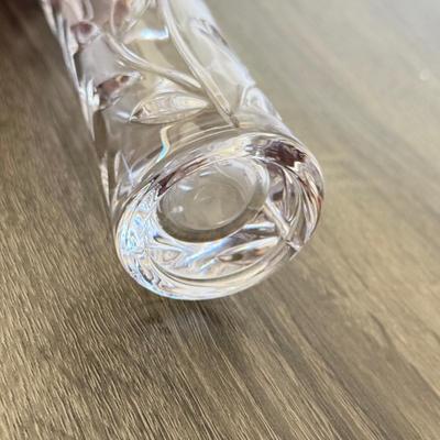 LOT 197H: Seiko Crystal Anniversary Clock, Angel Glass Figures, Crystal Vase & Frosted Glass Cherub