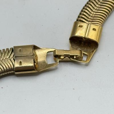 LOT 198J: Goldtone Chains, Belts & Bracelets: Monet, Anne Klein, Kramer & More