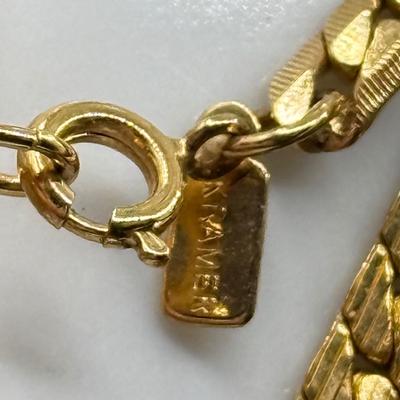 LOT 198J: Goldtone Chains, Belts & Bracelets: Monet, Anne Klein, Kramer & More