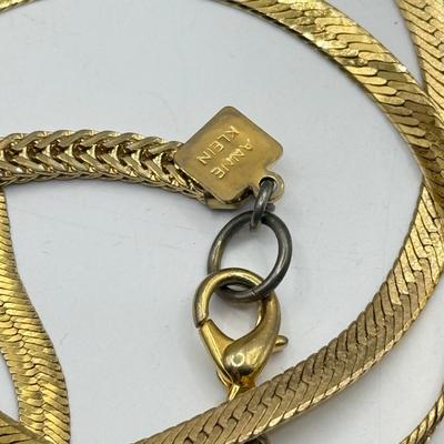 LOT 198J: Goldtone Chains, Belts & Bracelets: Monet, Anne Klein, Kramer & More