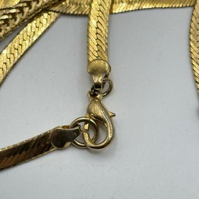 LOT 198J: Goldtone Chains, Belts & Bracelets: Monet, Anne Klein, Kramer & More