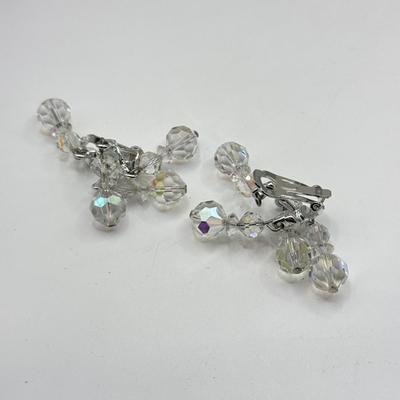 LOT 199J: Wire & Stone Bead Necklaces, Crystal Hoop Earrings & More