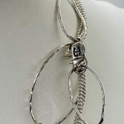 LOT 200J: Aigner, Chico's & More Silvertone Jewelry