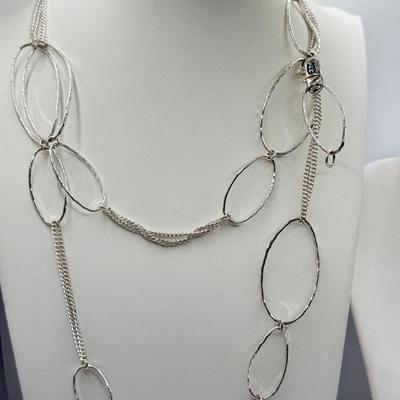 LOT 200J: Aigner, Chico's & More Silvertone Jewelry