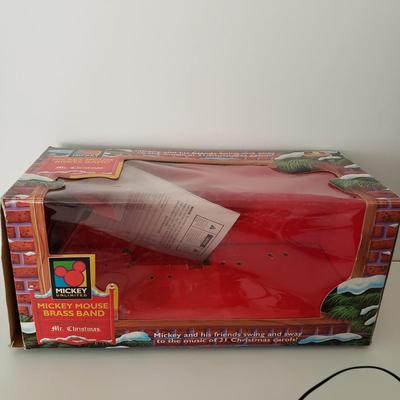 LOT 203D: Mickey & Minnie Holiday Animation in Box & Mickey Mouse Brass Band